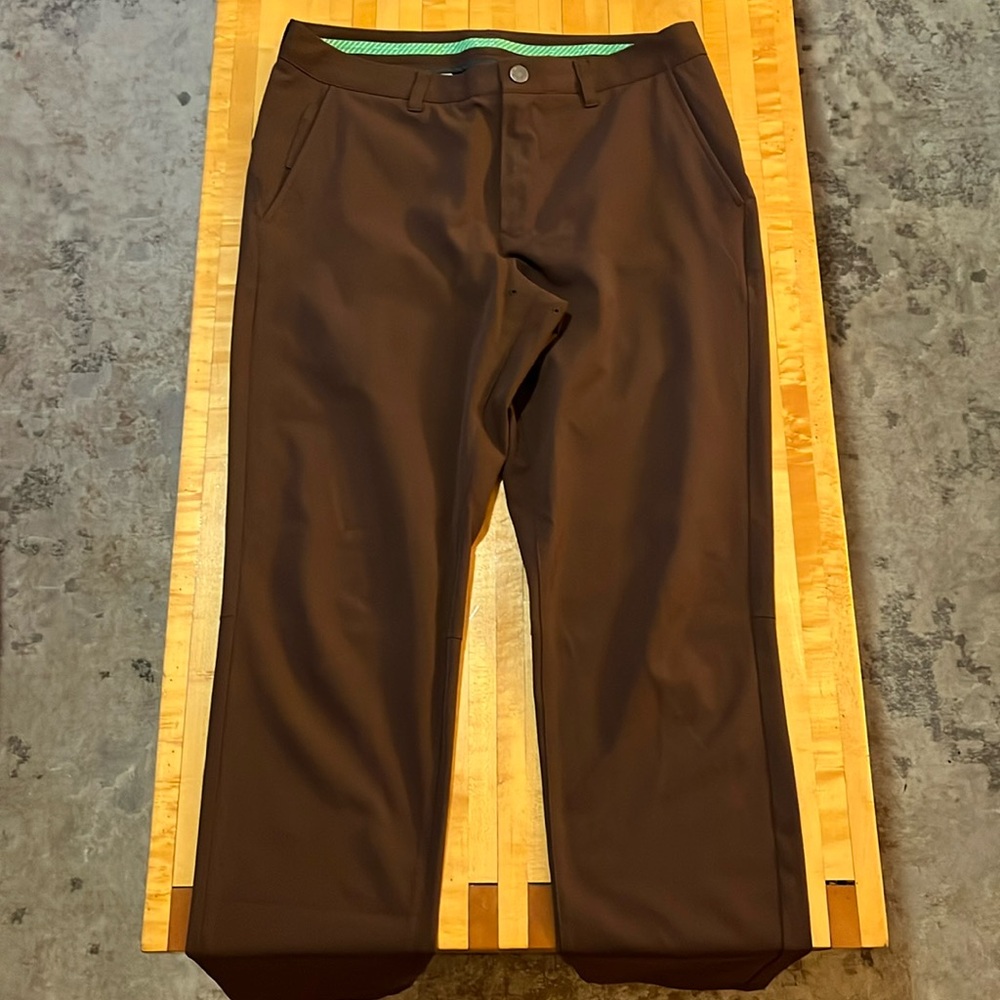 Brown Bonobos highland golf pants - very lightly worn, 33x32 slim fit